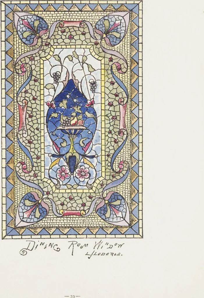 An illustration from Belcher Mosaic Glass Co. : [catalog], 1886, leaf 81