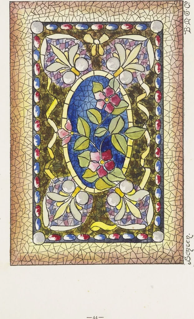 An illustration from Belcher Mosaic Glass Co. : [catalog], 1886, leaf 91