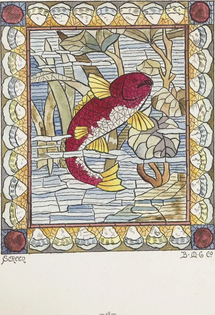 An illustration from Belcher Mosaic Glass Co. : [catalog], 1886, leaf 99