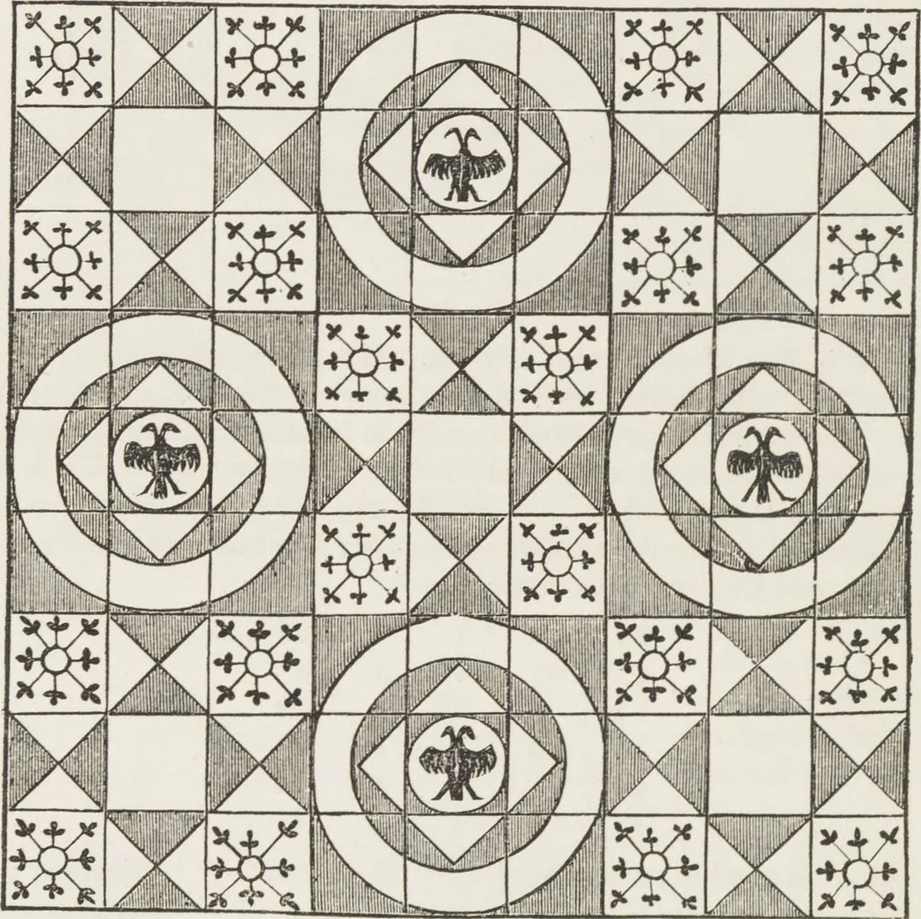 An illustration from An essay on church furniture and decoration / by Edward L. Cutts, 1854, leaf 118