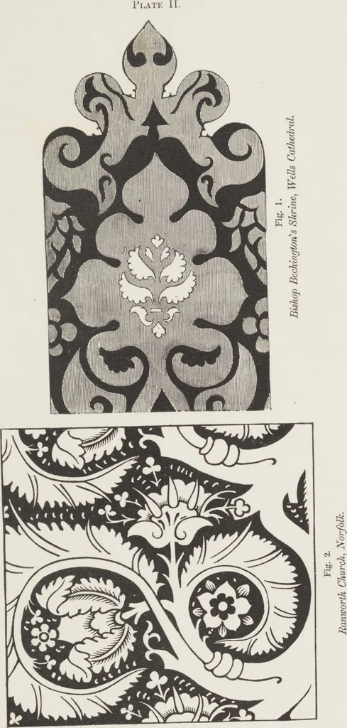 An illustration from An essay on church furniture and decoration / by Edward L. Cutts, 1854, leaf 149