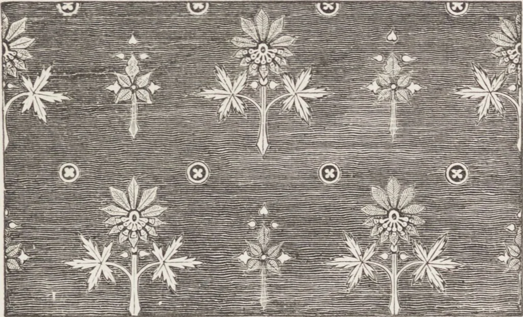 An illustration from An essay on church furniture and decoration / by Edward L. Cutts, 1854, leaf 65