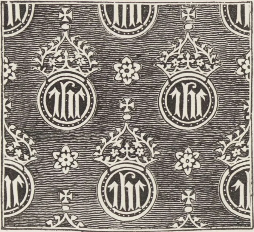 An illustration from An essay on church furniture and decoration / by Edward L. Cutts, 1854, leaf 66