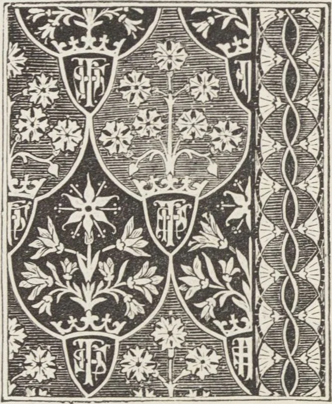 An illustration from An essay on church furniture and decoration / by Edward L. Cutts, 1854, leaf 66