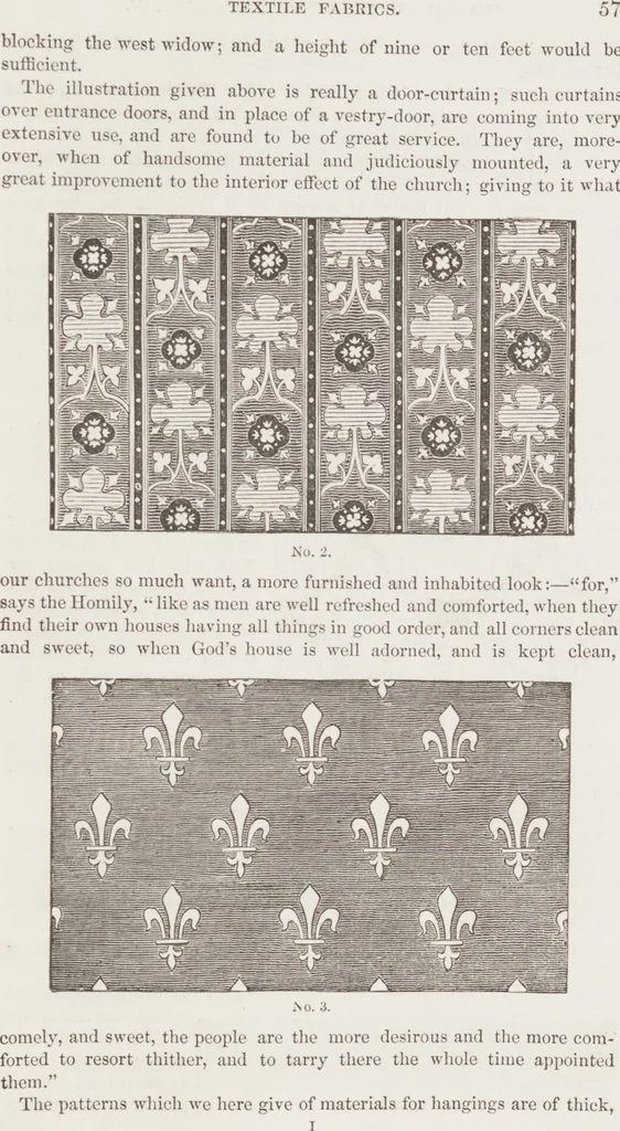 An illustration from An essay on church furniture and decoration / by Edward L. Cutts, 1854, leaf 69