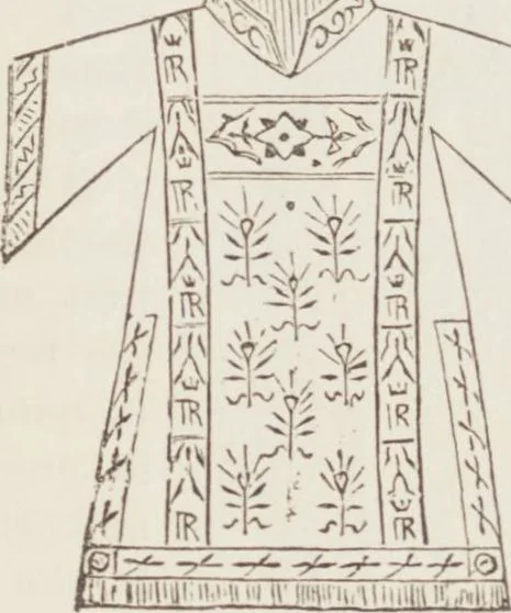 An illustration from An essay on church furniture and decoration / by Edward L. Cutts, 1854, leaf 79