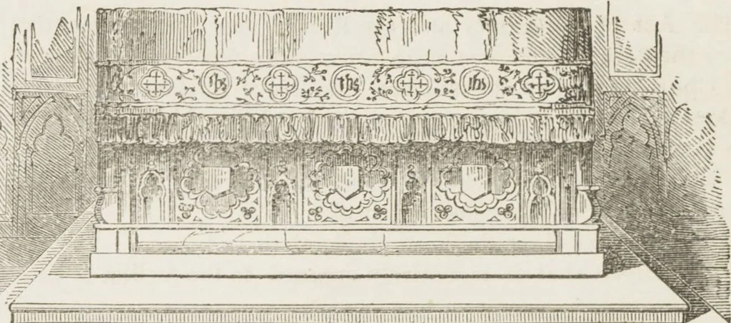 An illustration from An essay on church furniture and decoration / by Edward L. Cutts, 1854, leaf 86