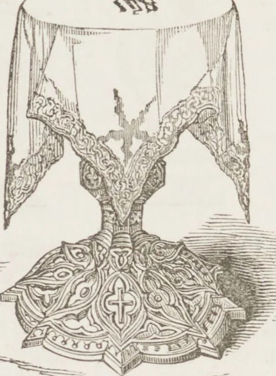 An illustration from An essay on church furniture and decoration / by Edward L. Cutts, 1854, leaf 95