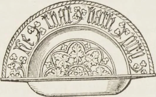 An illustration from An essay on church furniture and decoration / by Edward L. Cutts, 1854, leaf 96