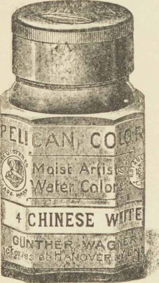 An illustration from Günther Wagners Pelikan Farben : künstlern [i.e. künstlerischen] Wasserfarben, 1900, leaf 13