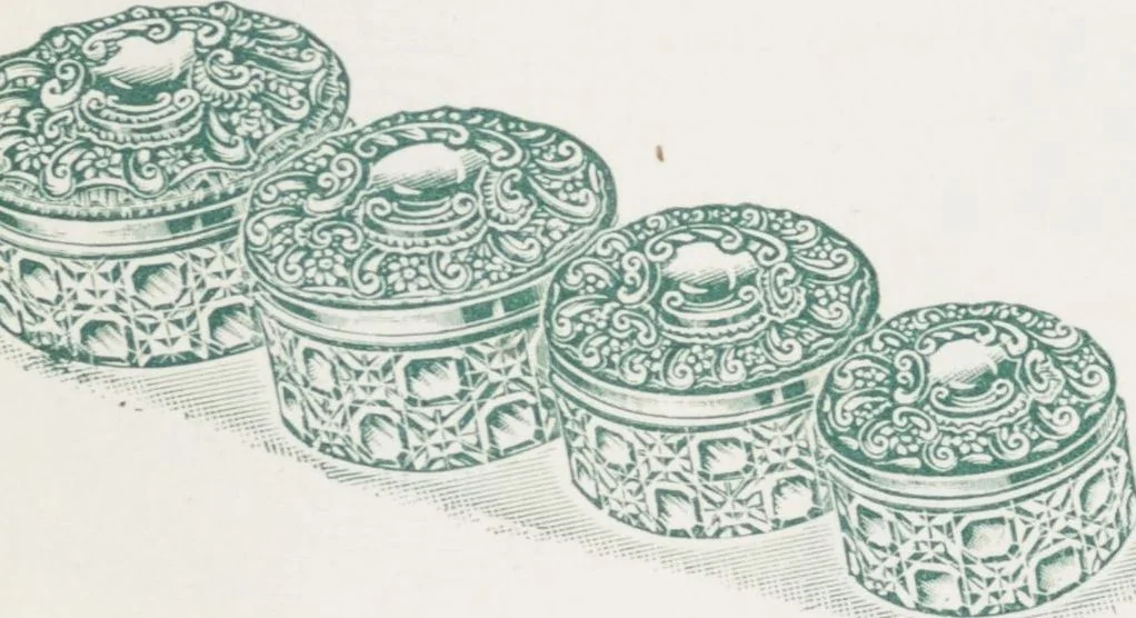 An illustration from Boots leather goods, fancy, silver, toilet, and bound book depts. Season 1910-11, 1910, leaf 109