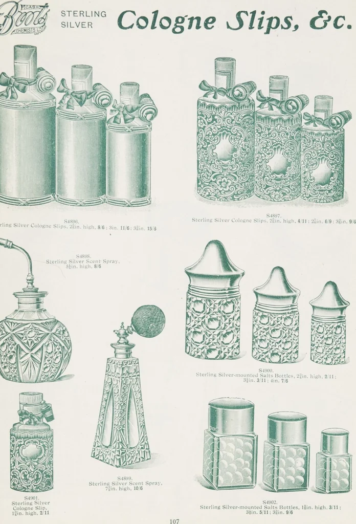 An illustration from Boots leather goods, fancy, silver, toilet, and bound book depts. Season 1910-11, 1910, leaf 111