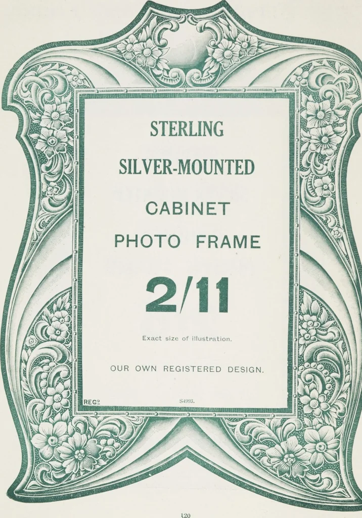 An illustration from Boots leather goods, fancy, silver, toilet, and bound book depts. Season 1910-11, 1910, leaf 124