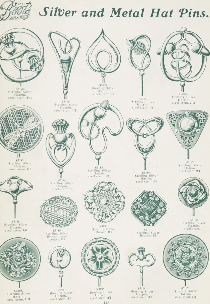 An illustration from Boots leather goods, fancy, silver, toilet, and bound book depts. Season 1910-11, 1910, leaf 147