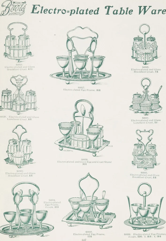 An illustration from Boots leather goods, fancy, silver, toilet, and bound book depts. Season 1910-11, 1910, leaf 151