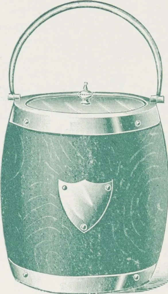 An illustration from Boots leather goods, fancy, silver, toilet, and bound book depts. Season 1910-11, 1910, leaf 157