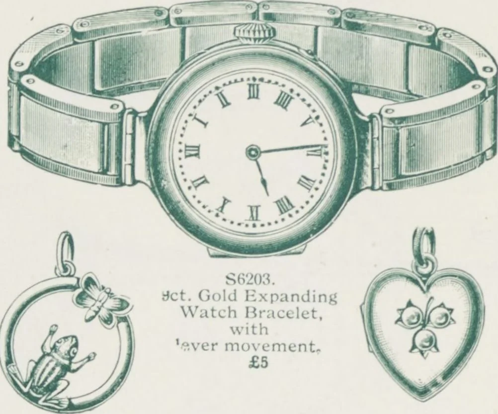An illustration from Boots leather goods, fancy, silver, toilet, and bound book depts. Season 1910-11, 1910, leaf 168
