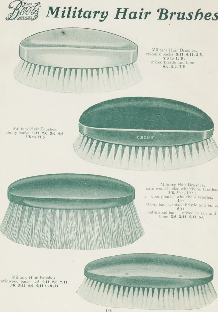 An illustration from Boots leather goods, fancy, silver, toilet, and bound book depts. Season 1910-11, 1910, leaf 172