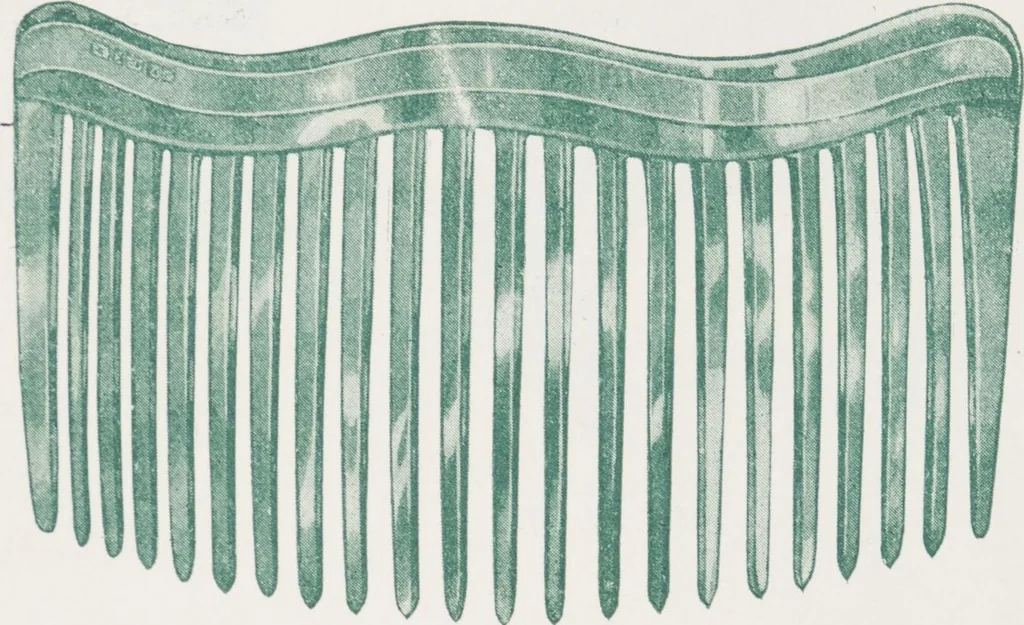 An illustration from Boots leather goods, fancy, silver, toilet, and bound book depts. Season 1910-11, 1910, leaf 197