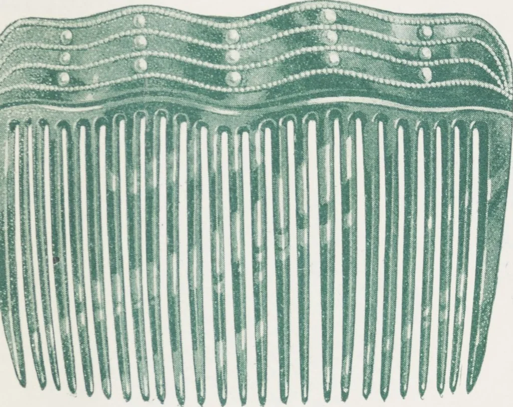 An illustration from Boots leather goods, fancy, silver, toilet, and bound book depts. Season 1910-11, 1910, leaf 197
