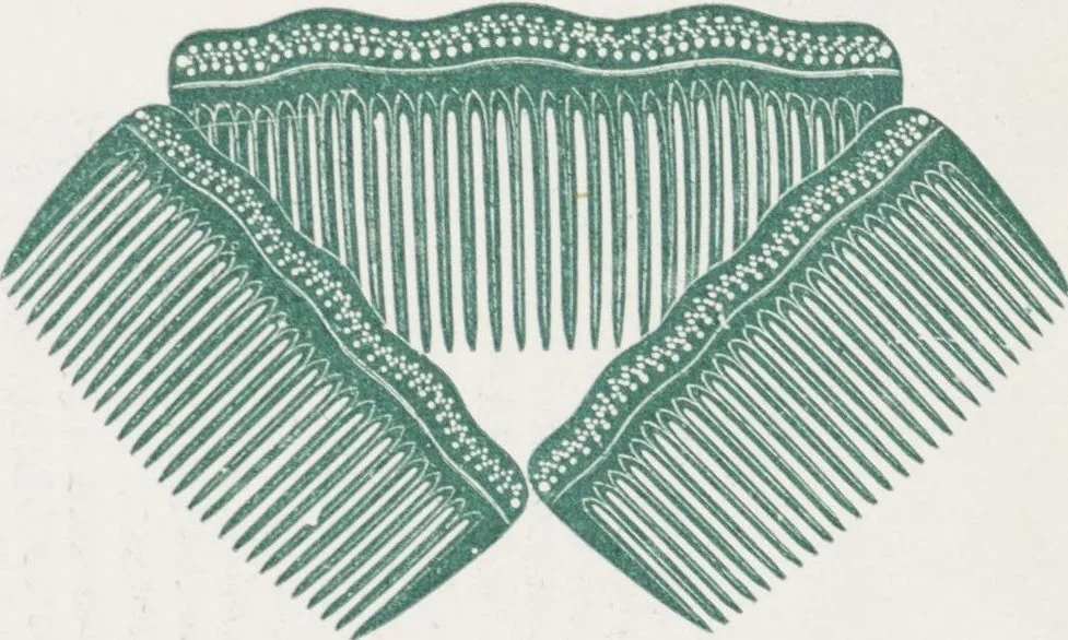 An illustration from Boots leather goods, fancy, silver, toilet, and bound book depts. Season 1910-11, 1910, leaf 197