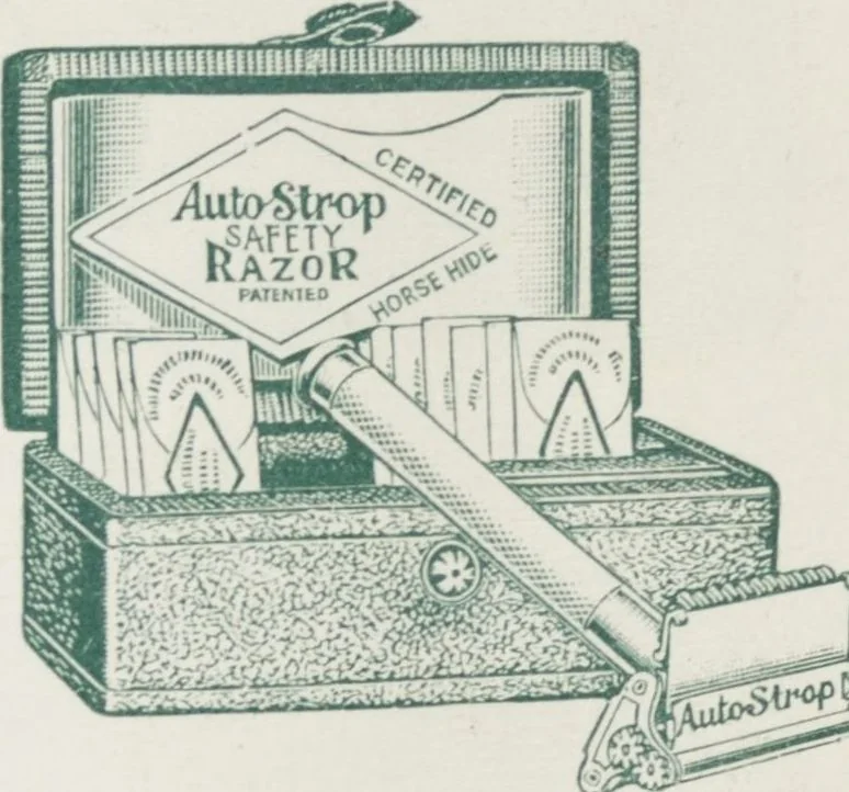 An illustration from Boots leather goods, fancy, silver, toilet, and bound book depts. Season 1910-11, 1910, leaf 204