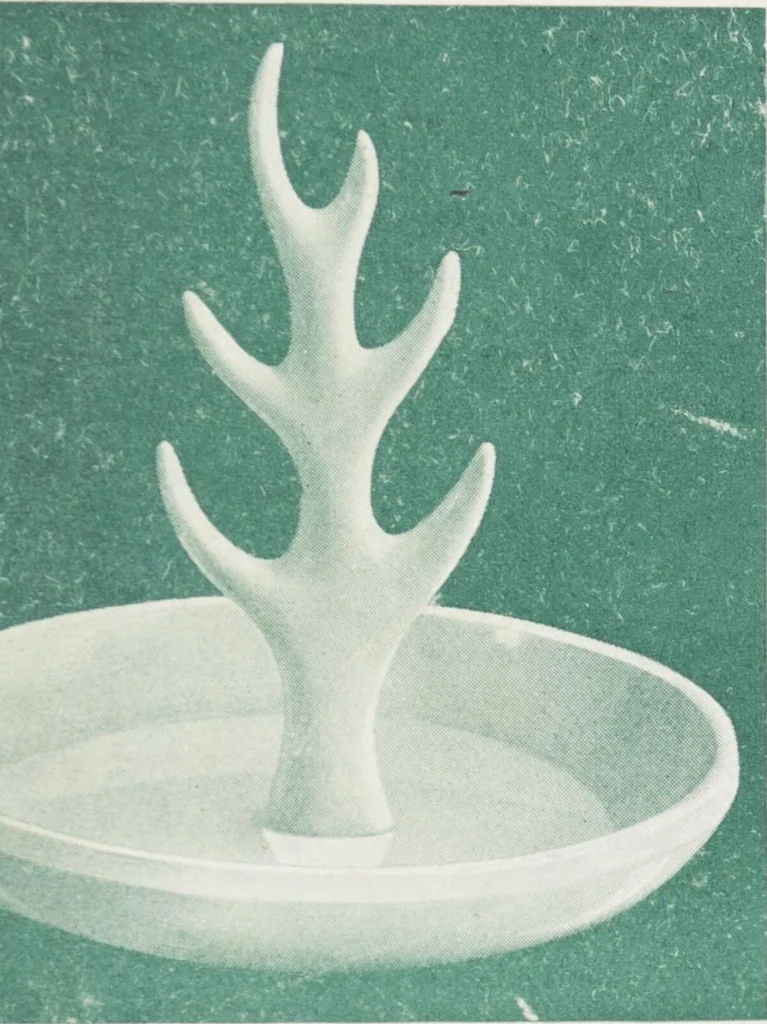 An illustration from Boots leather goods, fancy, silver, toilet, and bound book depts. Season 1910-11, 1910, leaf 207