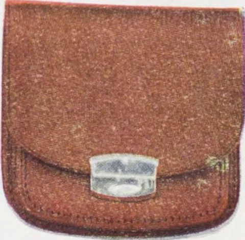An illustration from Boots leather goods, fancy, silver, toilet, and bound book depts. Season 1910-11, 1910, leaf 23