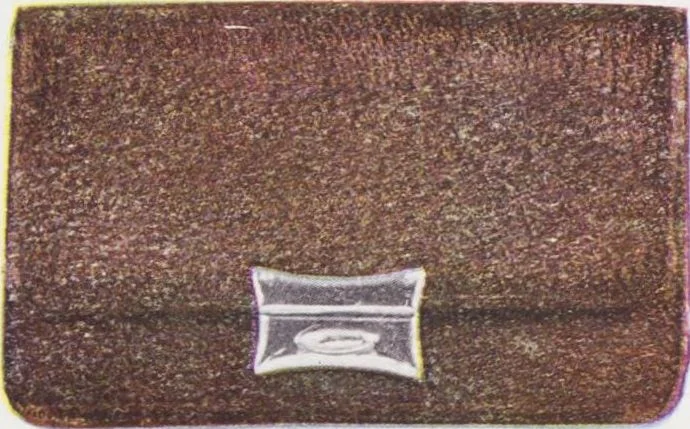 An illustration from Boots leather goods, fancy, silver, toilet, and bound book depts. Season 1910-11, 1910, leaf 26