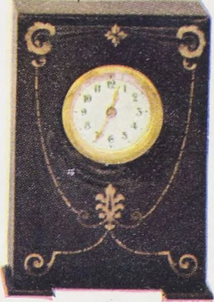 An illustration from Boots leather goods, fancy, silver, toilet, and bound book depts. Season 1910-11, 1910, leaf 40