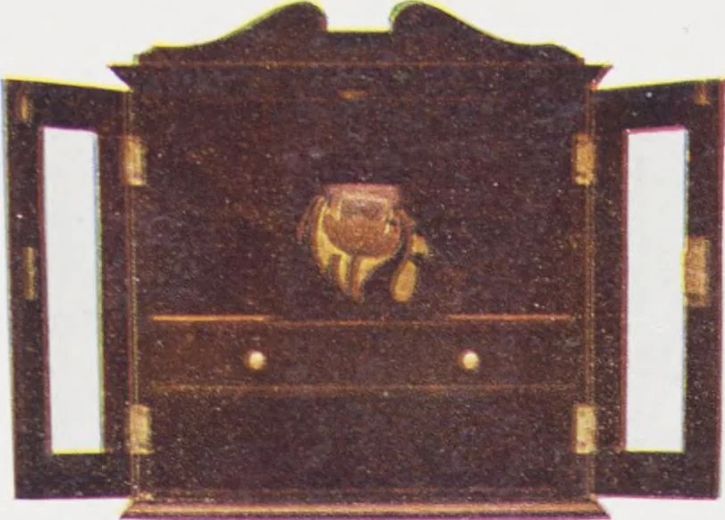 An illustration from Boots leather goods, fancy, silver, toilet, and bound book depts. Season 1910-11, 1910, leaf 41