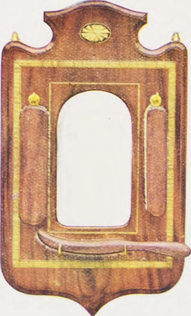 An illustration from Boots leather goods, fancy, silver, toilet, and bound book depts. Season 1910-11, 1910, leaf 47