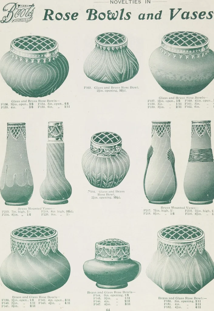 An illustration from Boots leather goods, fancy, silver, toilet, and bound book depts. Season 1910-11, 1910, leaf 68