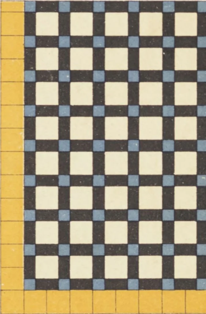 An illustration from Carreaux de ciment / Blachère, Lebert, Vigier & Cie, 1881, leaf 11