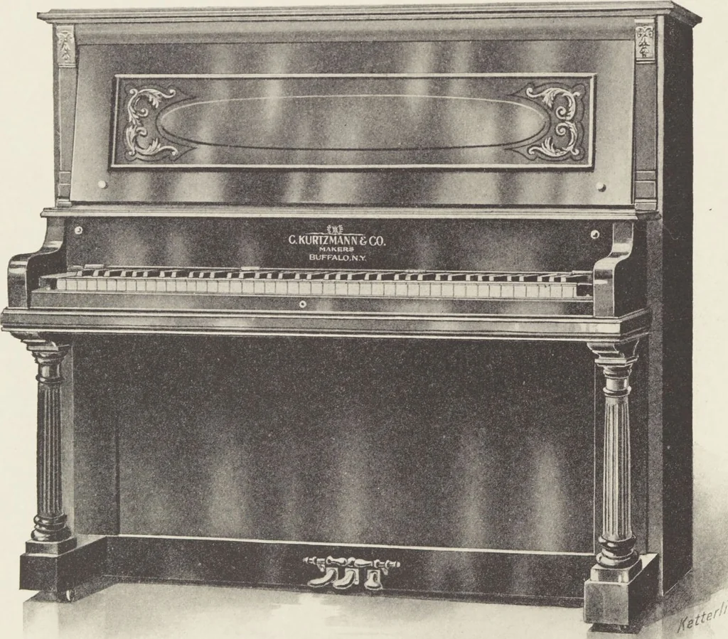 An illustration from A book illustrating Kurtzmann pianos / C. Kurtzmann & Co., Buffalo, N.Y., U.S.A, 1912, leaf 12