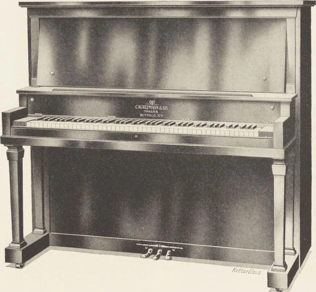 An illustration from A book illustrating Kurtzmann pianos / C. Kurtzmann & Co., Buffalo, N.Y., U.S.A, 1912, leaf 13