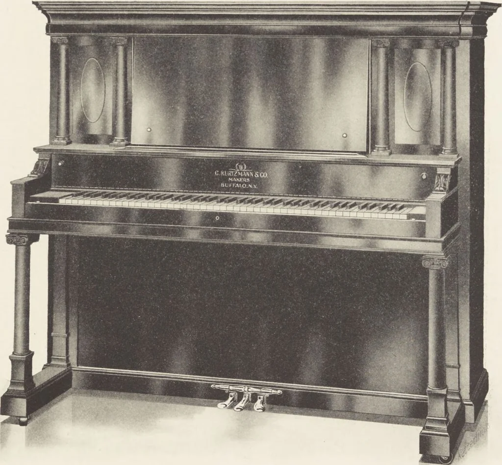 An illustration from A book illustrating Kurtzmann pianos / C. Kurtzmann & Co., Buffalo, N.Y., U.S.A, 1912, leaf 17