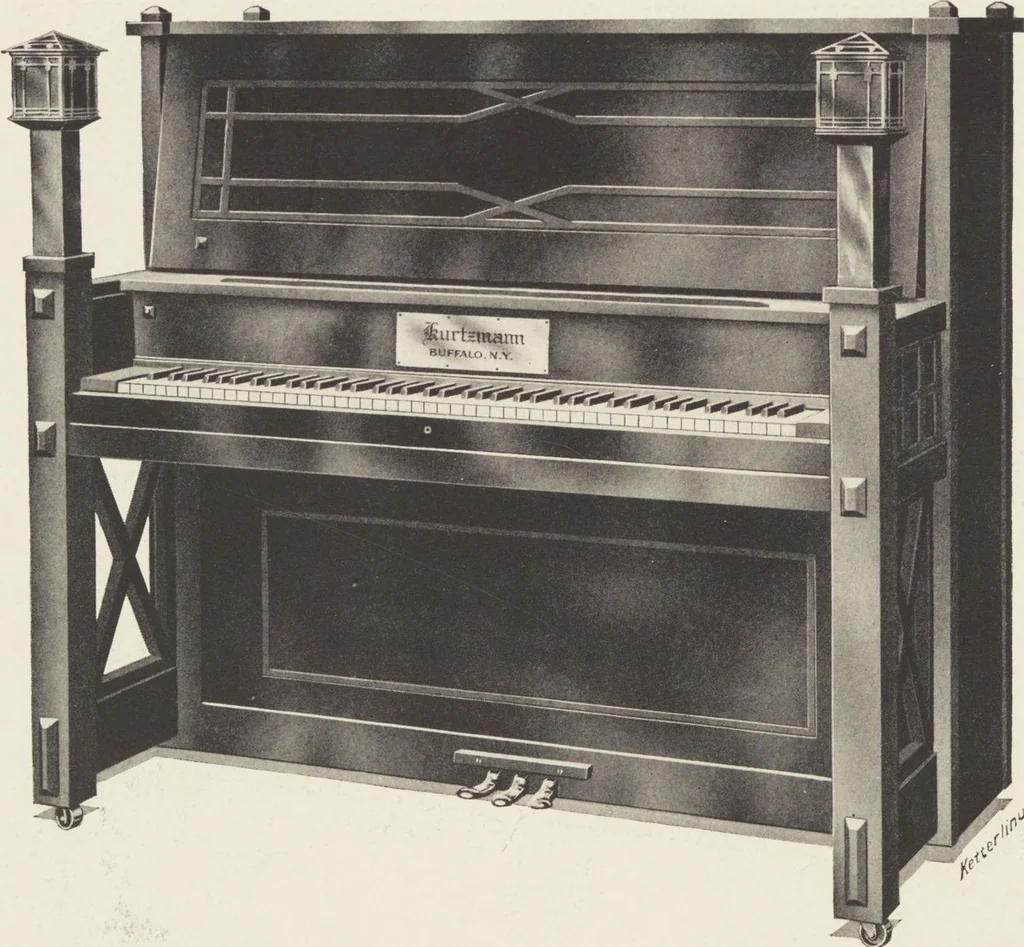 An illustration from A book illustrating Kurtzmann pianos / C. Kurtzmann & Co., Buffalo, N.Y., U.S.A, 1912, leaf 18