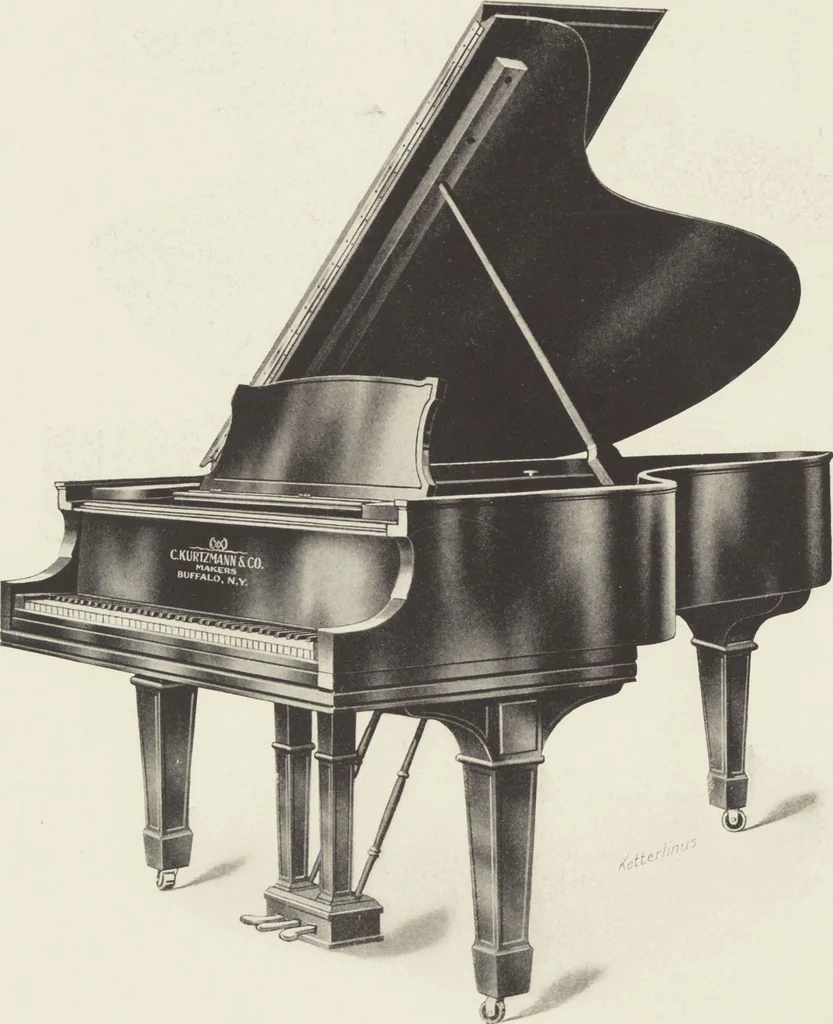 An illustration from A book illustrating Kurtzmann pianos / C. Kurtzmann & Co., Buffalo, N.Y., U.S.A, 1912, leaf 22