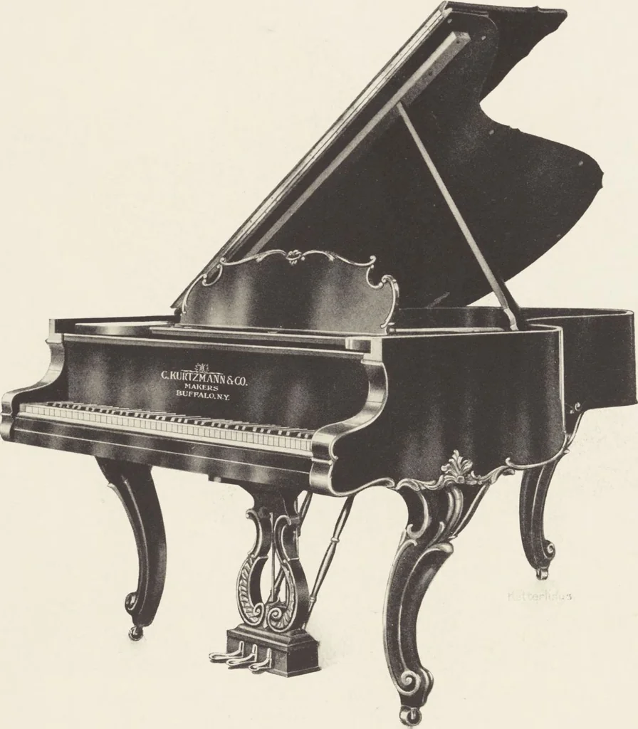 An illustration from A book illustrating Kurtzmann pianos / C. Kurtzmann & Co., Buffalo, N.Y., U.S.A, 1912, leaf 23