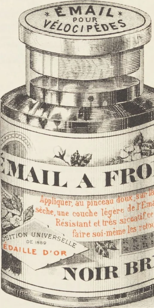 An illustration from Notice sur les vernis Soehnée Frères, 1901, leaf 57