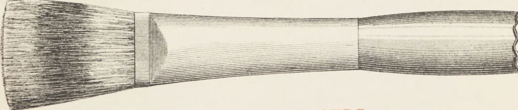 An illustration from Notice sur les vernis Soehnée Frères, 1901, leaf 75