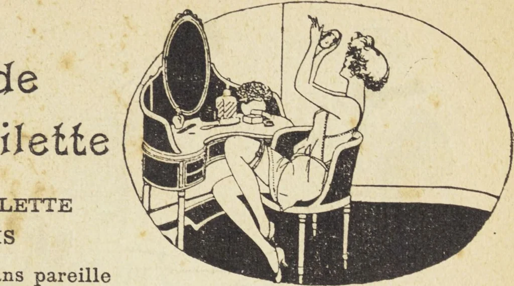 An illustration from Le nouveau bréviaire de la beauté / G. Clarks, 1920, leaf 103