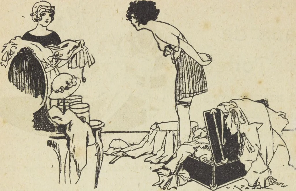 An illustration from Le nouveau bréviaire de la beauté / G. Clarks, 1920, leaf 104