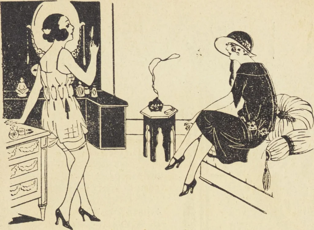 An illustration from Le nouveau bréviaire de la beauté / G. Clarks, 1920, leaf 11