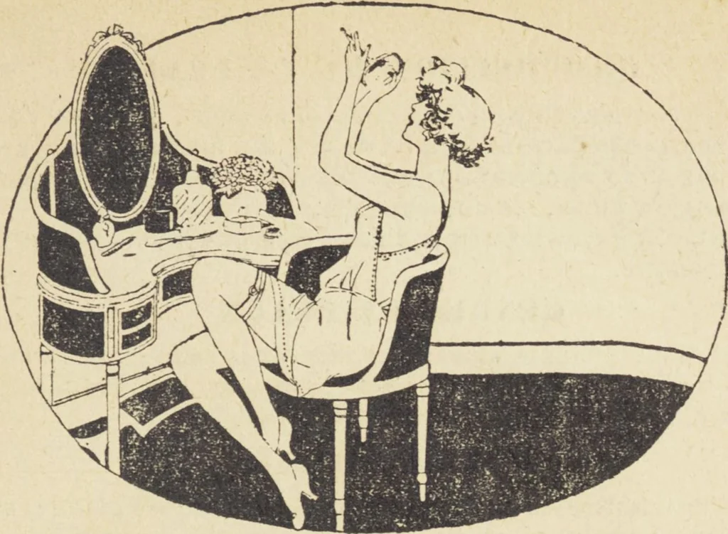 An illustration from Le nouveau bréviaire de la beauté / G. Clarks, 1920, leaf 15