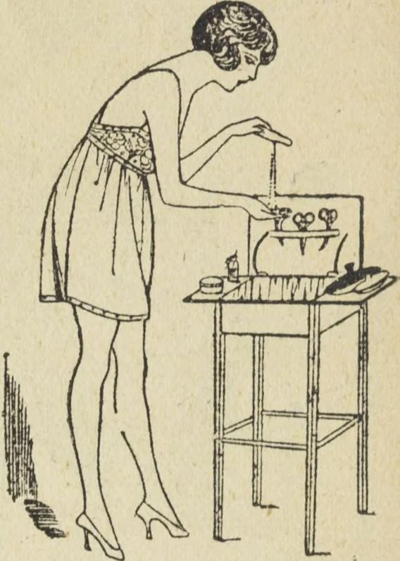 An illustration from Le nouveau bréviaire de la beauté / G. Clarks, 1920, leaf 152