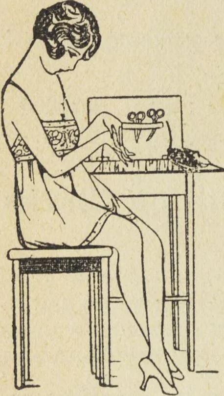 An illustration from Le nouveau bréviaire de la beauté / G. Clarks, 1920, leaf 152