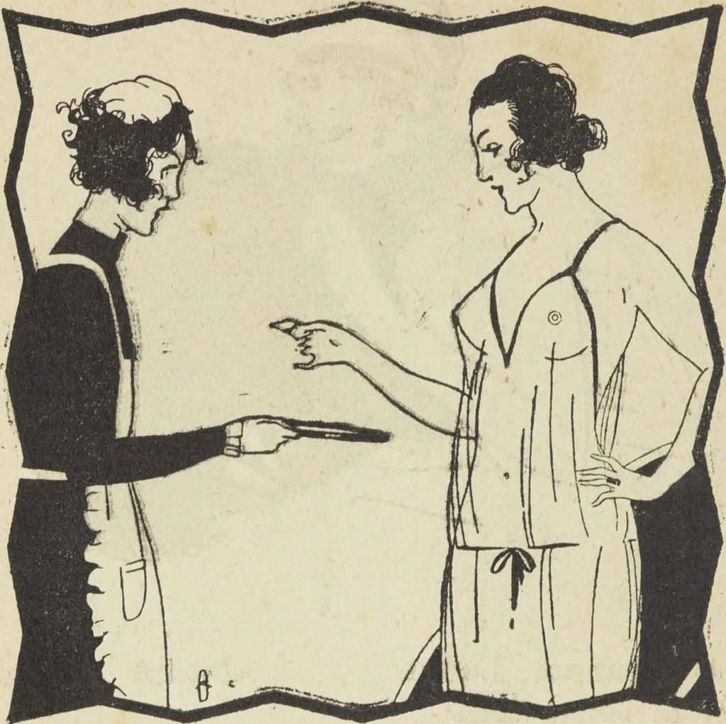 An illustration from Le nouveau bréviaire de la beauté / G. Clarks, 1920, leaf 172