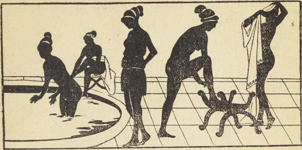 An illustration from Le nouveau bréviaire de la beauté / G. Clarks, 1920, leaf 23